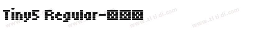 Tiny5 Regular字体转换